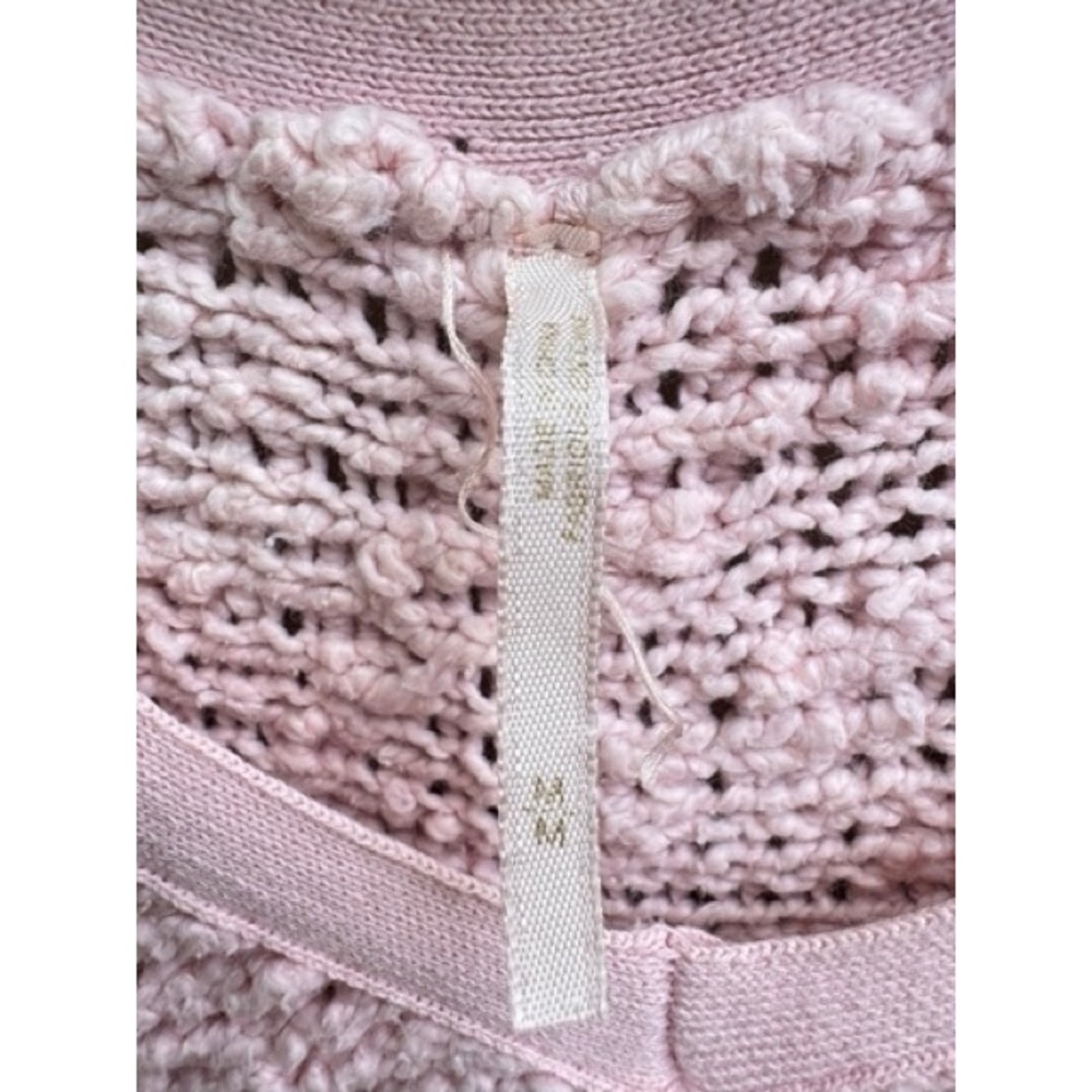 Free People Womens Pink Pastel Slouchy Oversized Sweater MEDIUM Coquette Soft - Picture 6 of 9